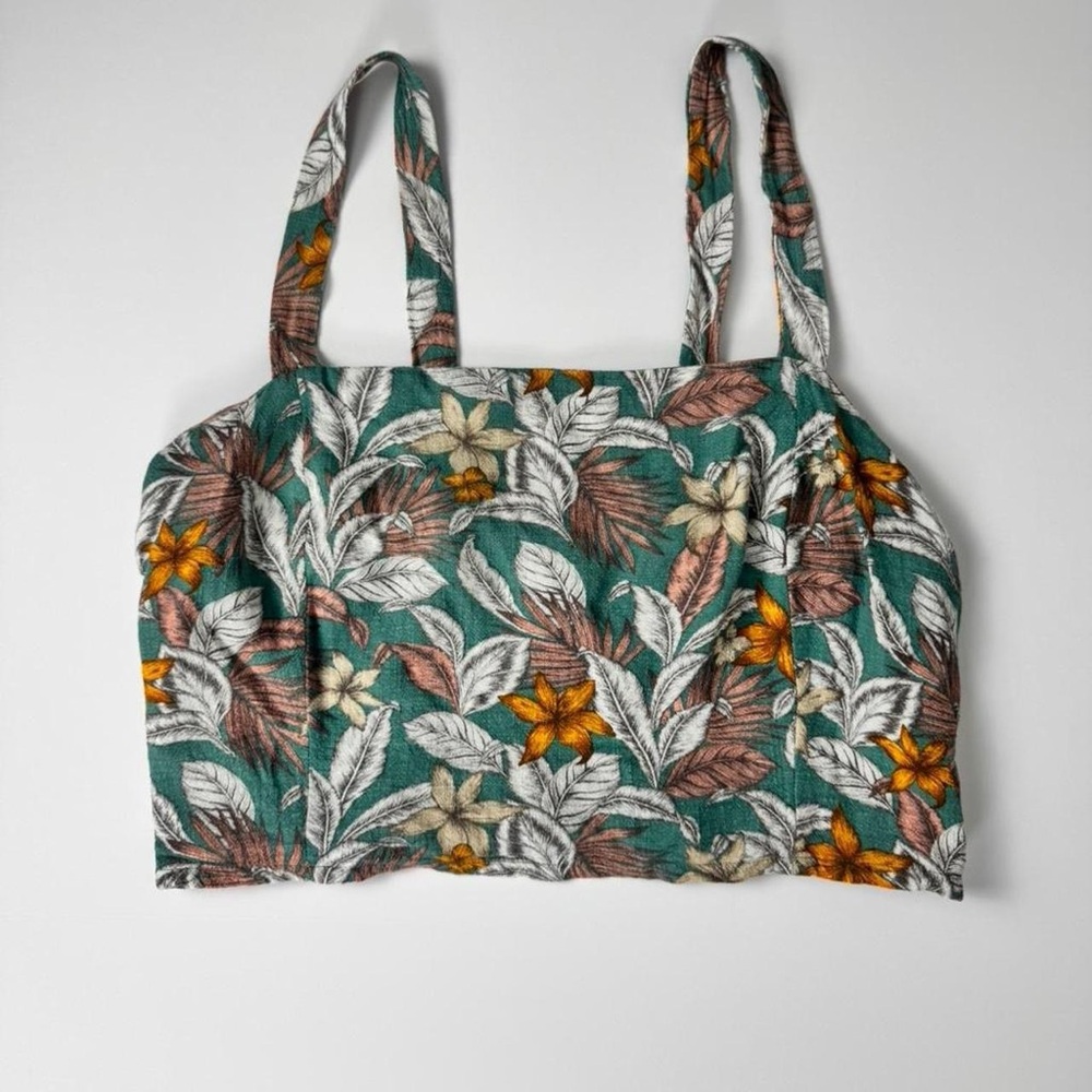 Aeropostale Teal Floral Camisole